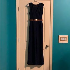 Navy sleeveless jumper